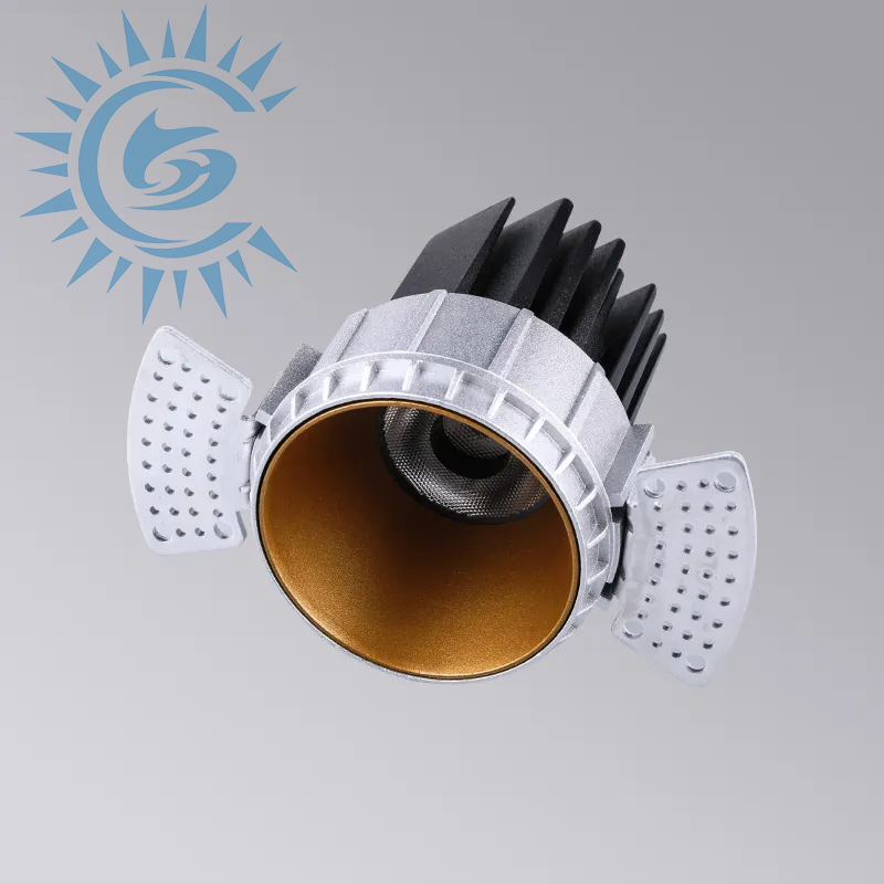 Hot Selling New Concept IP54 Waterproof Easy Installation Ceiling Recessed Aluminum 7W 10W Trimless LED COB Recessed Downlight for Interior
