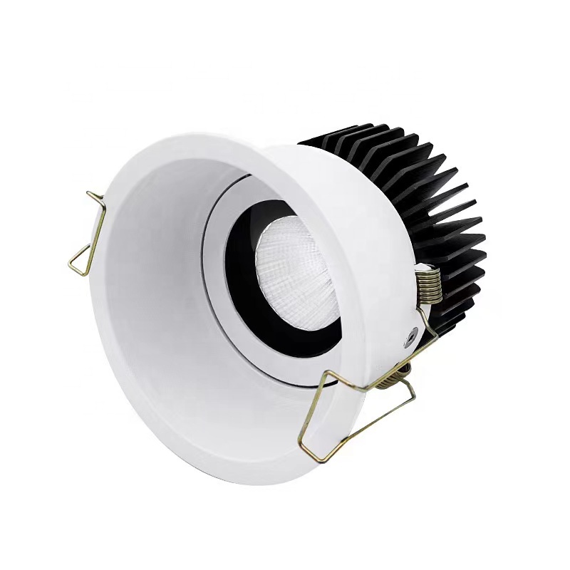 7w 9w 15w Ceiling Hotel Commercial Led Adjustable Recessed Cob Deep Anti-glare 75mm 95mm Cutout Downlight