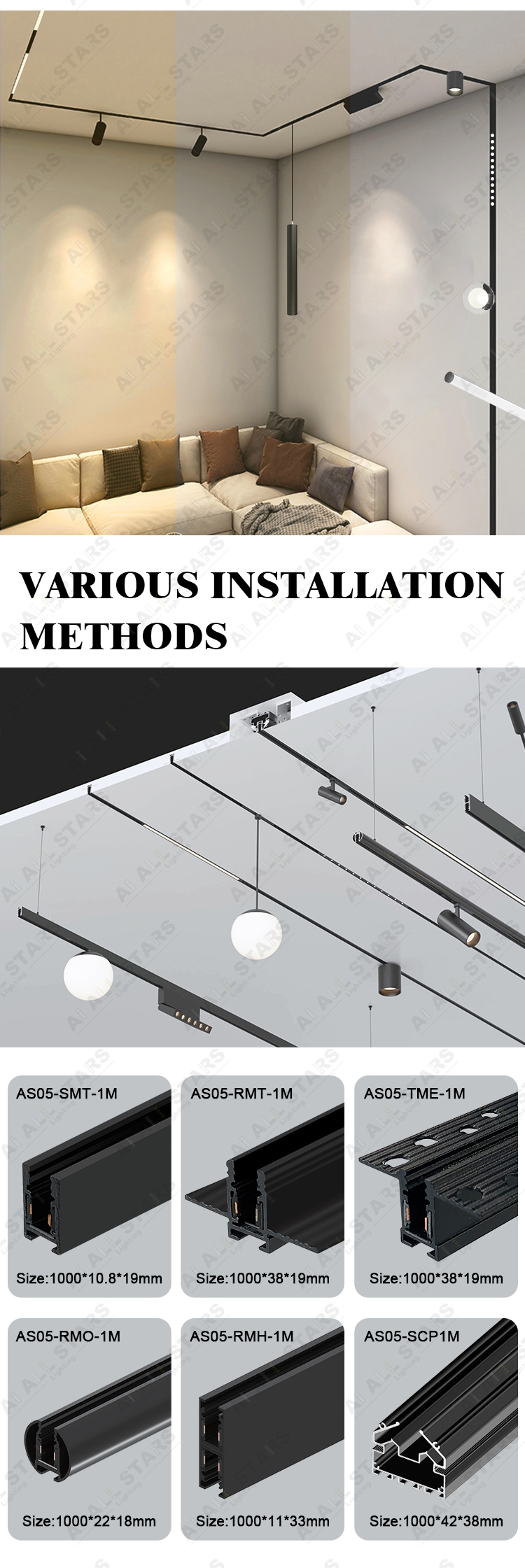 Track Light System Component Layout