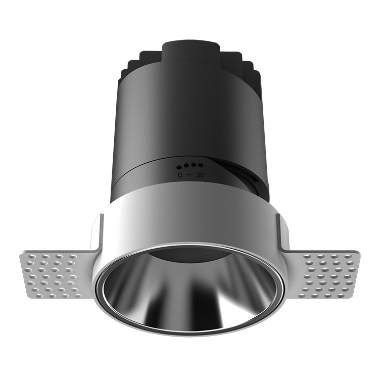 Wall Washer Hotel Adjustable Recessed Mounted Trimless 12W COB LED Downlight