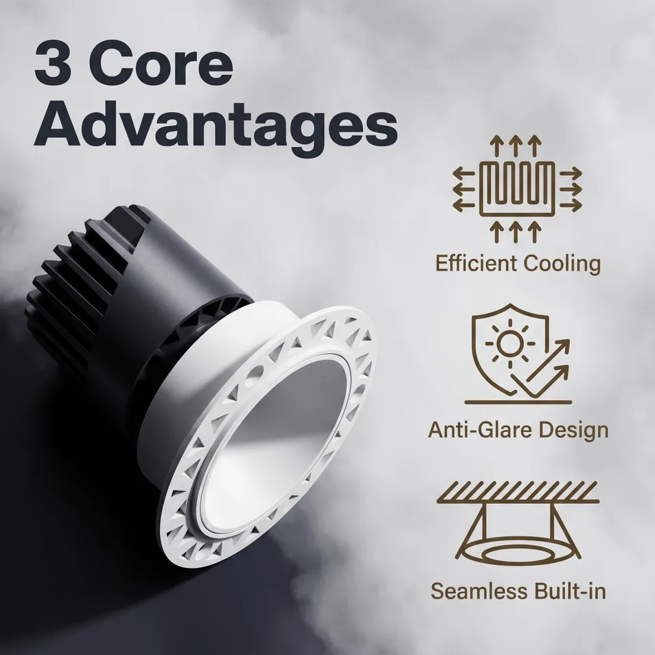 Spring Clip COB LED Spotlight