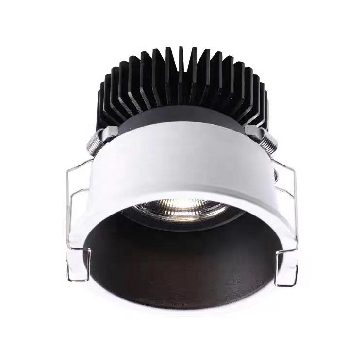 7w 9w 15w Ceiling Hotel Commercial Led Adjustable Recessed Cob Deep Anti-glare 75mm 95mm Cutout Downlight
