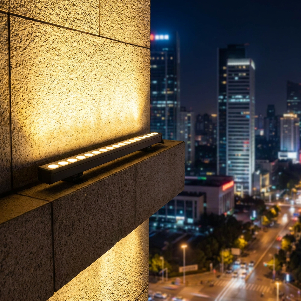 IP65 Waterproof Aluminum 24V LED Wall Washer Light RGBW DMX512 Linear Fixture for Landscape &amp; Building Exterior High Brightness