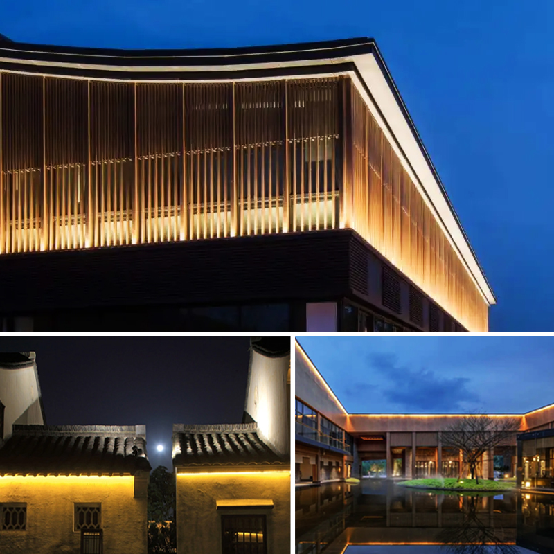 Outdoor IP65 Aluminum LED Linear Light 24V Architecturer Light Waterproof External Control Landscape Lighting System