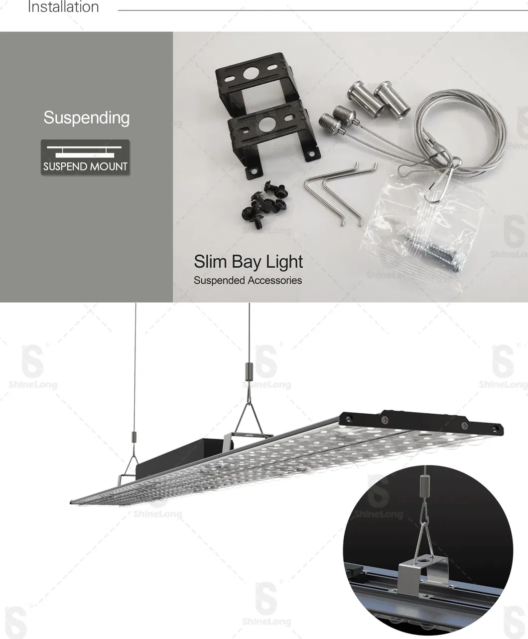 LED Aluminium Profile 80W Linear Magnetic Track Light for Supermarket