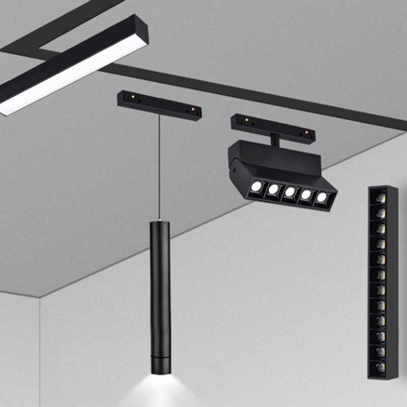 Magnetic Commercial Hanging Linear LED Track Light Home Office Lighting