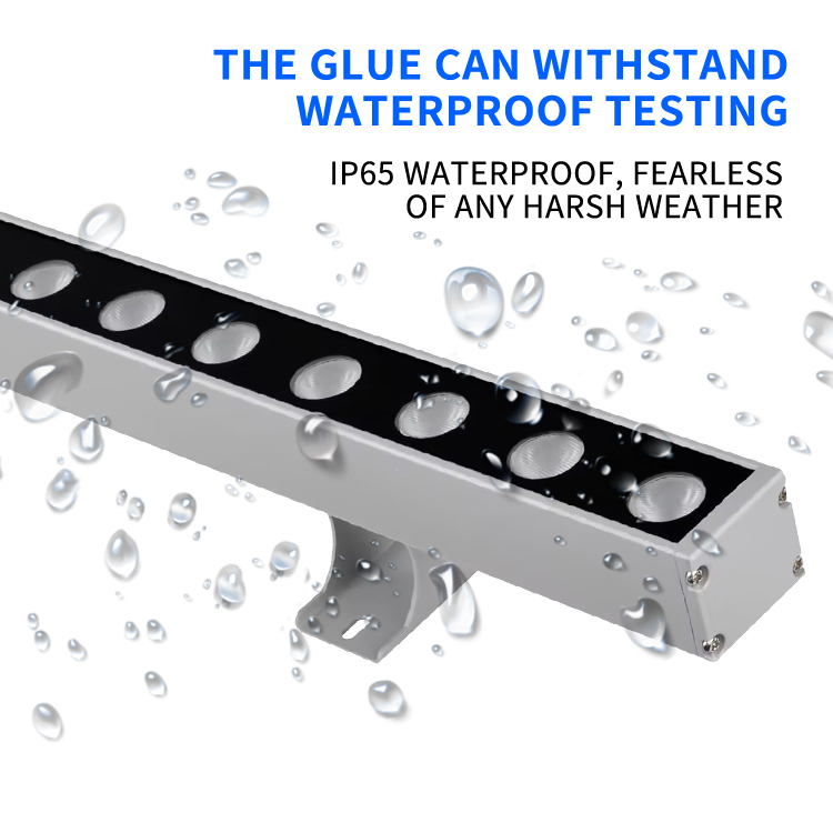Professional IP65 DMX RGBW LED Linear Washer Light Aluminum Outdoor High Brightness Water Resistant Hotel Wall Washer