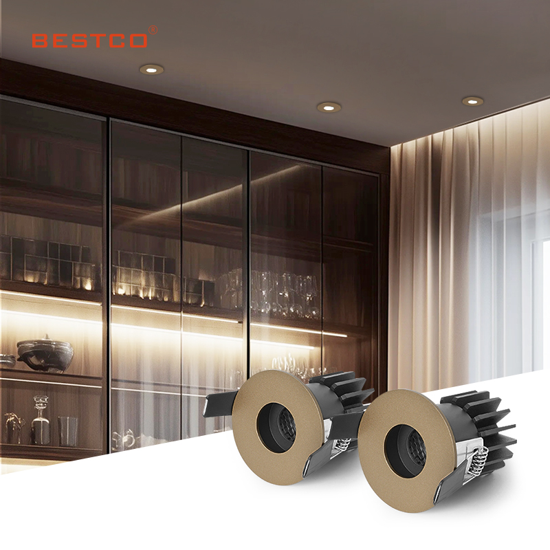 9W IP44 LED Downlight Honeycomb Deep Anti-Glare Ambient Spotlight for Hotels &amp; Villas Small Hole Design Ambient Downlights