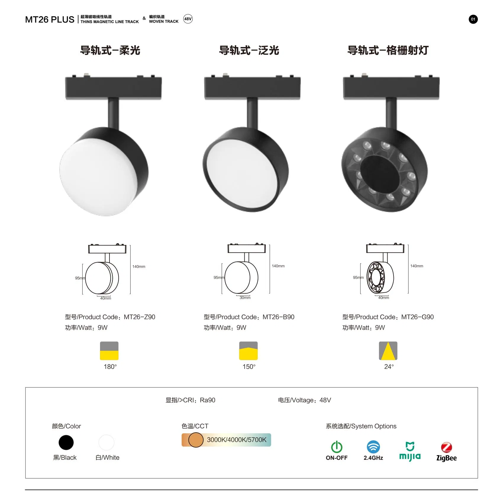 Versatile 9W Adjustable Magnetic Track Spotlight for Modern Spaces