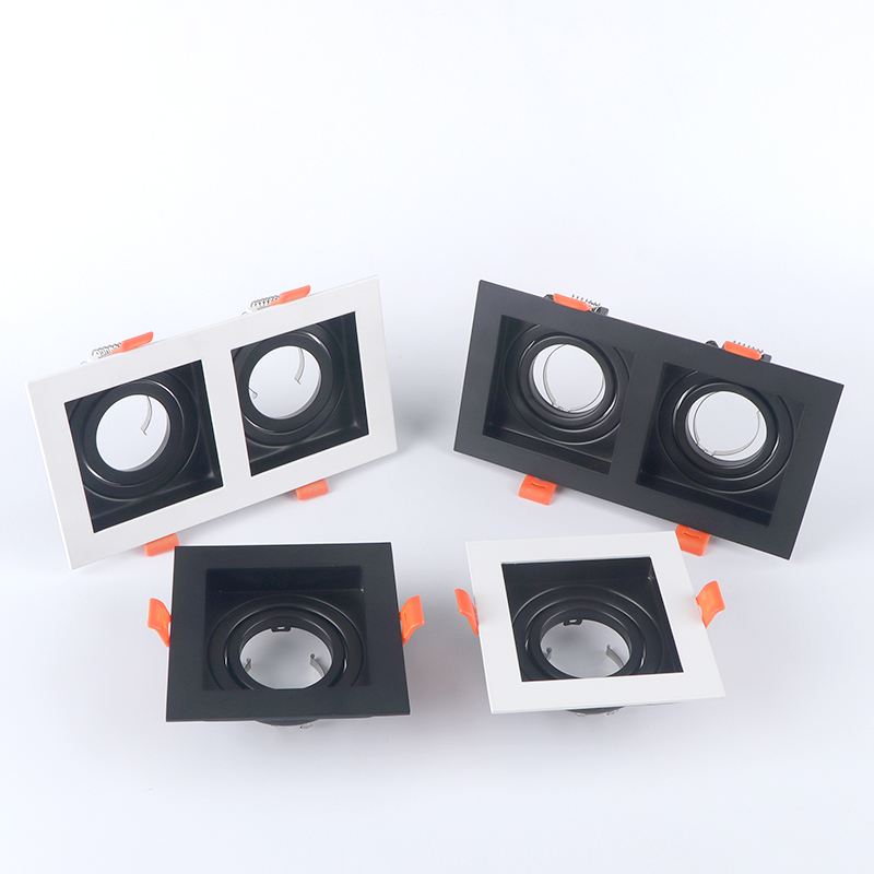 LED Recessed Trimless Adjustable Aluminum GU10 Downlight Module 7W Anti-Glare Dimmable