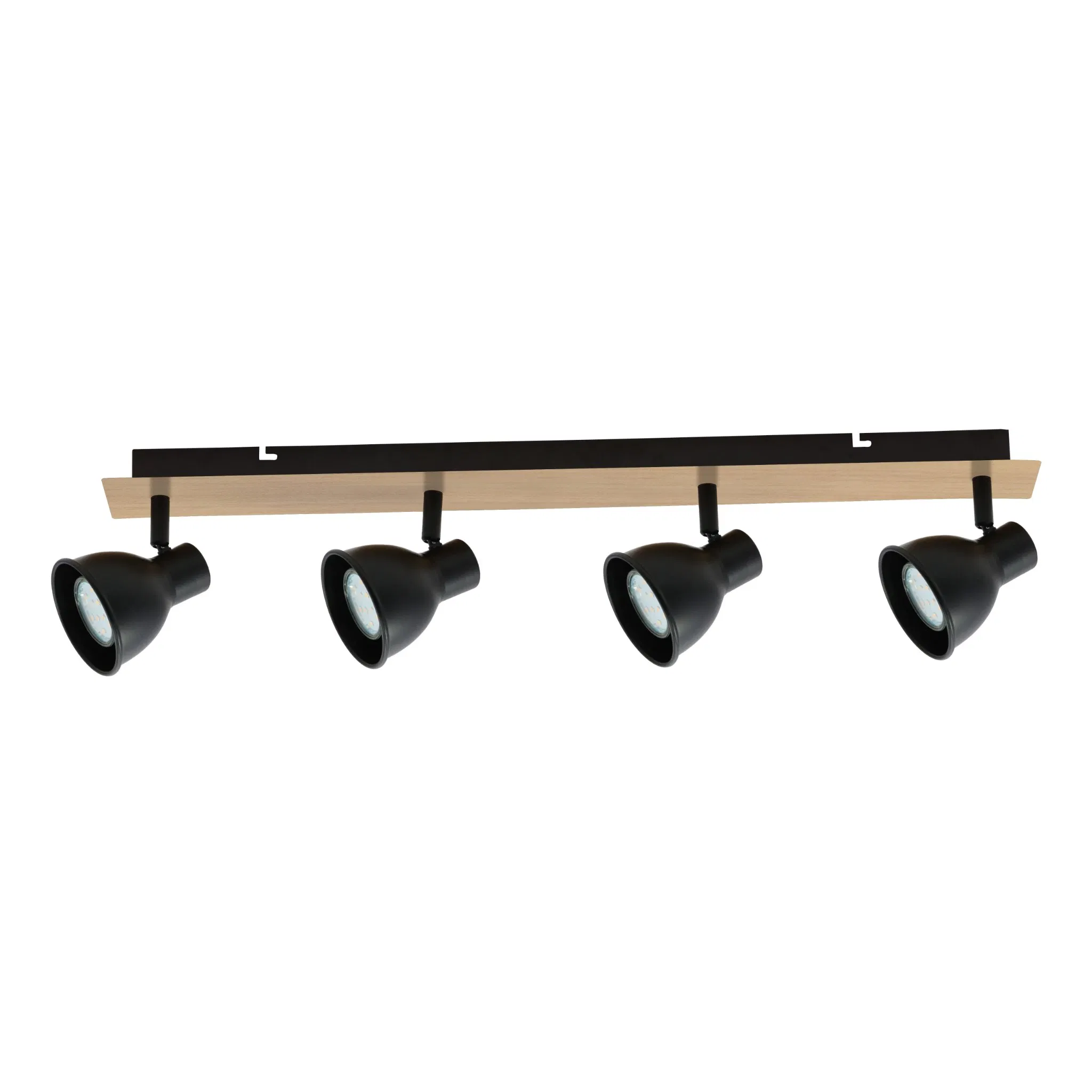 Indoor Wall Lamp Decorative Iron GU10 Ceiling Spot Light Fixture Black White Adjustable Surface Mounted Track Lighting
