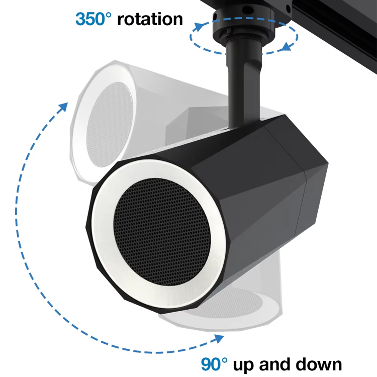 OEM Smart Track Light System with BT Speaker Music Sync RGB LED Rail Lighting for Hotel Retail Office GYM Projects
