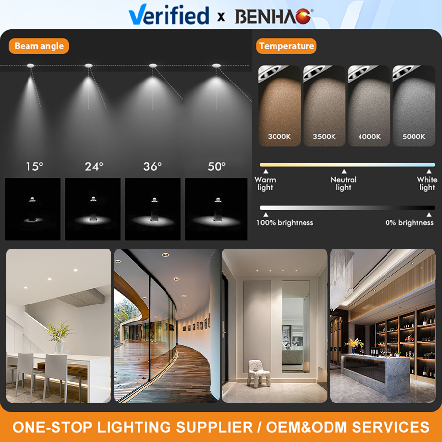 Hot Sale Trimless Recessed Dimmable LED Downlight for Commercial &amp; Residential Projects 10W