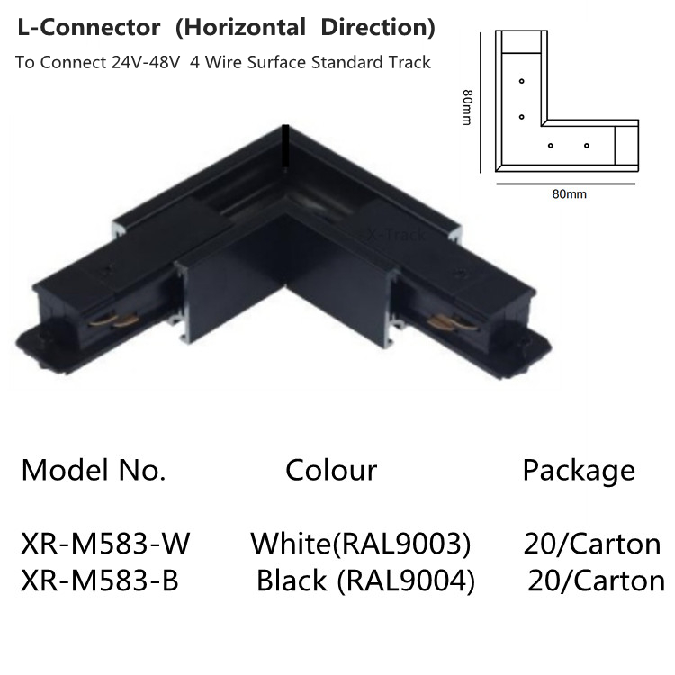 X-Track Spotlight Lighting Magnetic Track Rail Surface Mounted Pendant 4 Wires 48V LED 3500K Warm White Modern Design Lighting