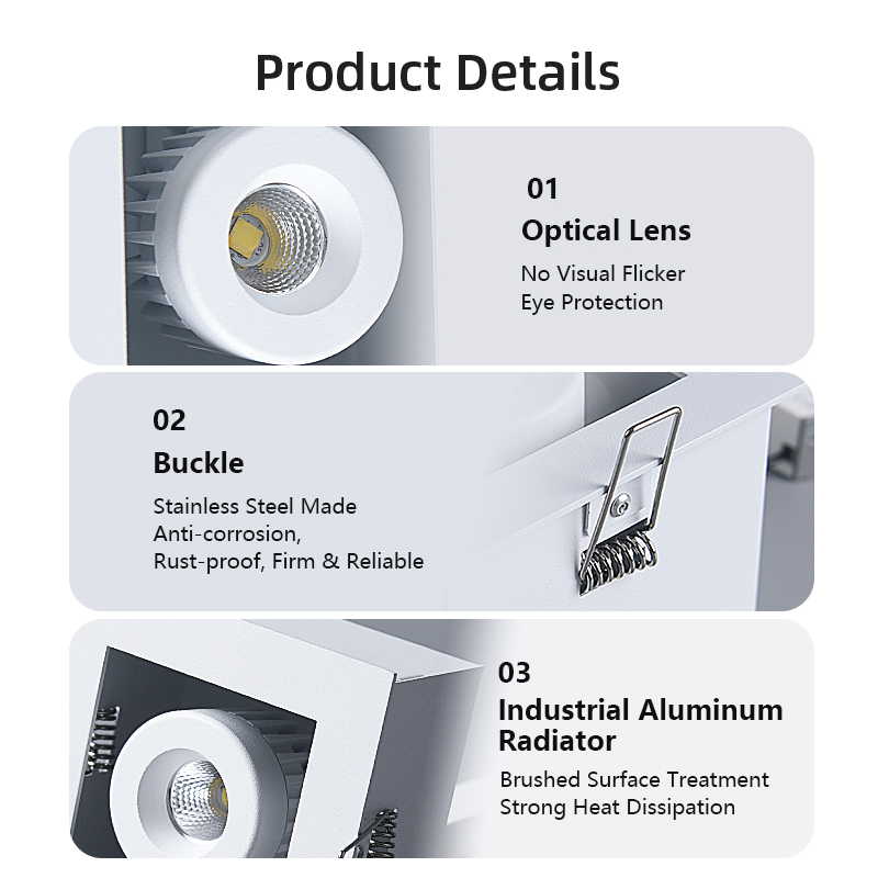 Adjustable Angle Pure Aluminum Spot Light with High CRI
