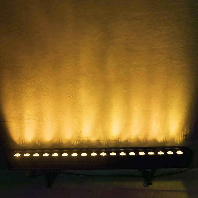 Shehds Hot Style Dmx 512 Led Wall Washer Rgb Rgbwa Uv Stage Lights 18X18W Wall Wash Linear Light Upgraded For Bar Indoor
