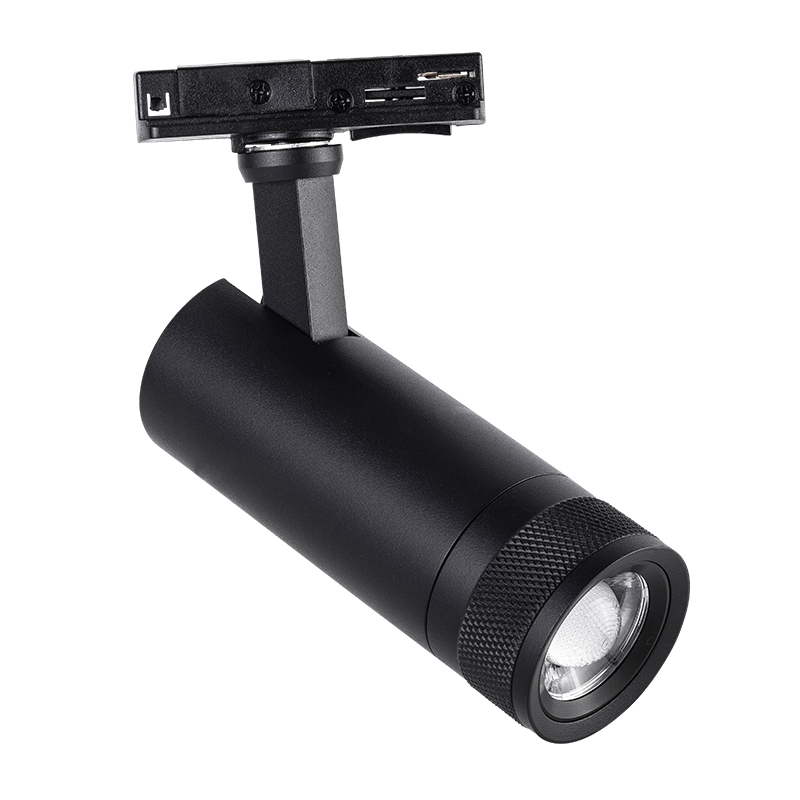Modern 30W COB LED Track Spotlight 4000K Anti-Glare Zoomable Art Gallery Surface Mounted 3-Phase 4-Wire Track Lights 220V PC