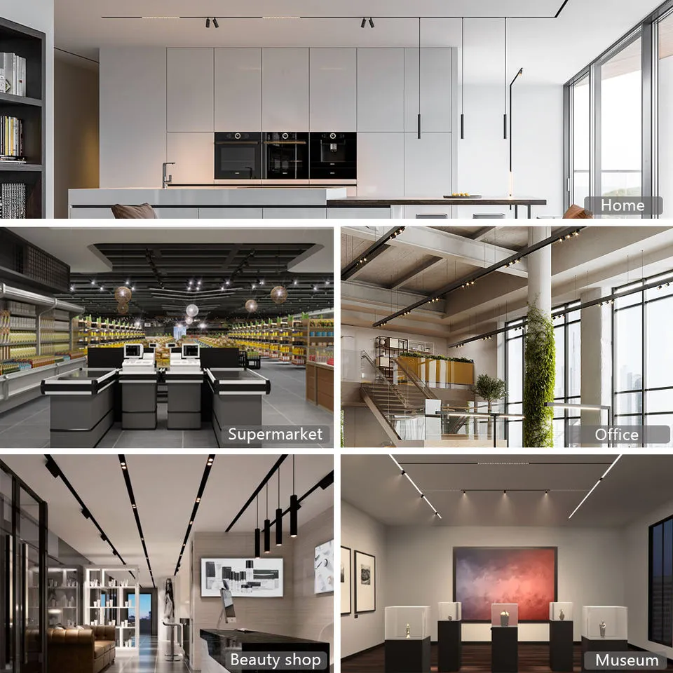 LED Zigbee LED Interior Lighting Surface Mounted Linear Magnetic Track Light Setup