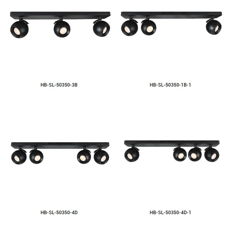 Track Wall Lamp Modern Decorative GU10 Fixture Aluminum Black White Adjustable Indoor Surface Mounted Ceiling Spot Light