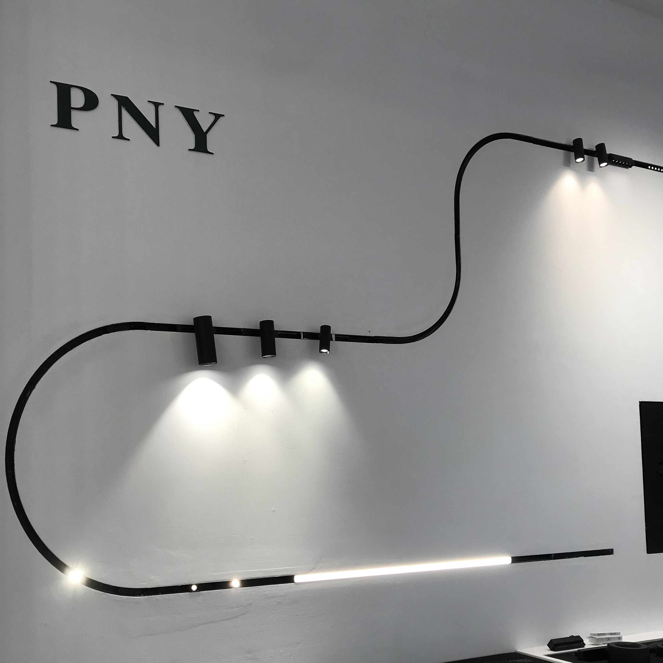 Best Sell 3CCT Smart Ultra Thin Plaster Rail System Track Lamp Adjustable Cob Moving Head Spot Smart Led Magnetic Track Light