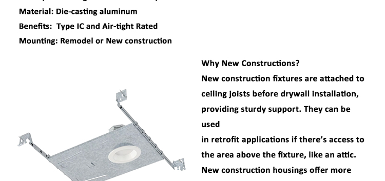 Recessed Downlight Integrated LED Light Canless Install