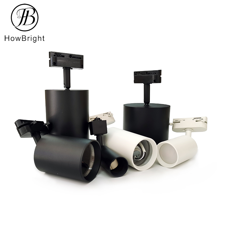 Indoor GU10 Adjustable LED Spotlight Lighting Aluminum Track Light Housing Customized 2 Wires Track Spotlight of Fixture