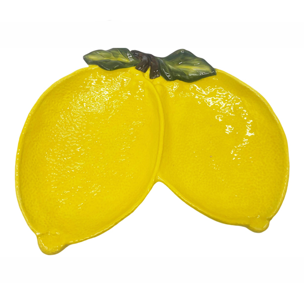 Wholesale Tangy Lemon Ceramic Plate – Glossy White & Chip-Resistant KDPD0974 Manufacturers, Supplier