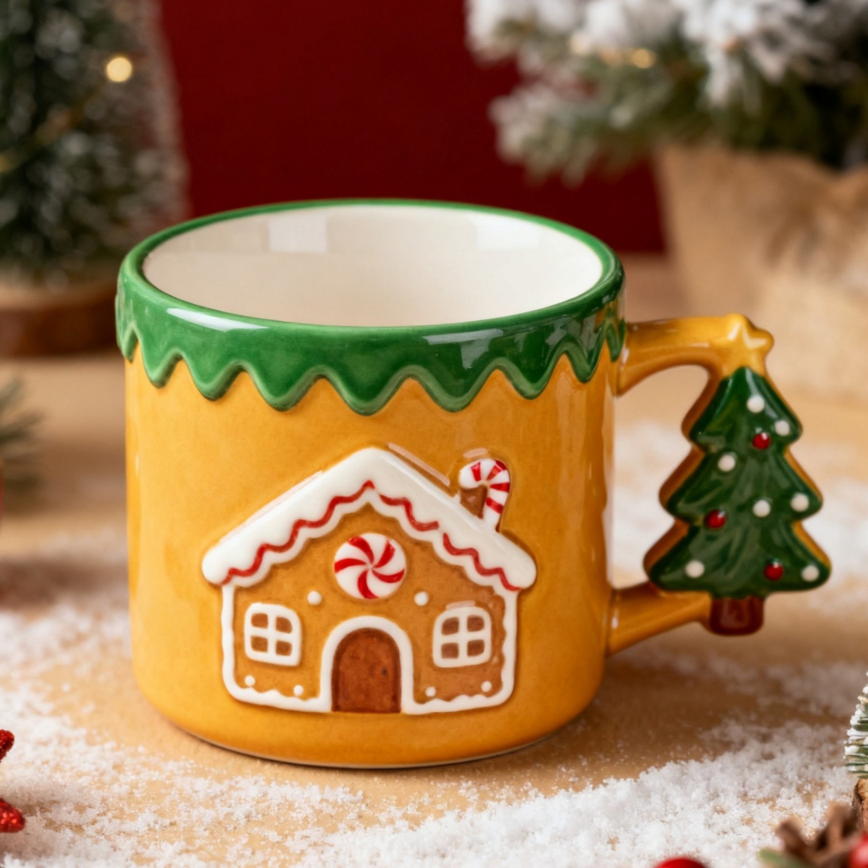 Cheap Festival pine tree-shaped winter tea cup - seasonal household item VDLK5413 Manufacturer, Manufacturers