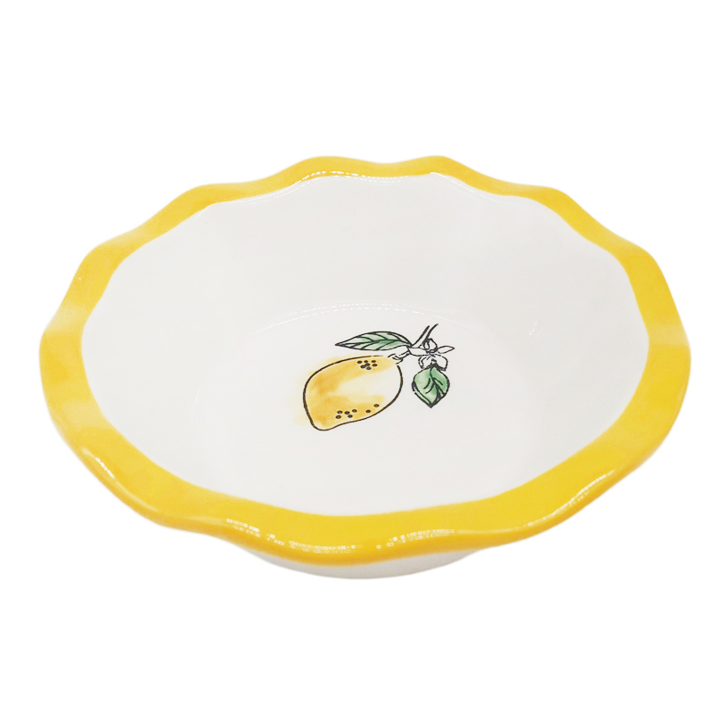 Wholesale Bright Citrus Ceramic Bowl – Cheerful Design & FDA-Approved KDPD0750 Manufacturer, Factory