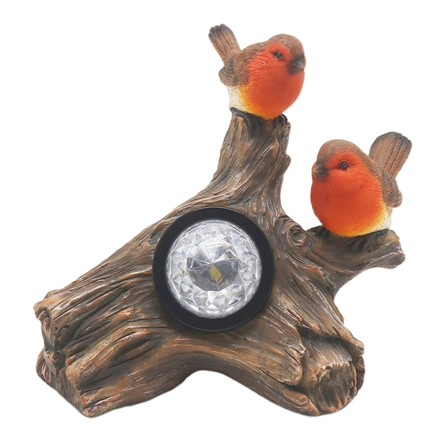 China Solar-Powered Resin Bird Pair on Stone – Garden Light Decoration LGDC6882 Manufacturer, Manufacturers