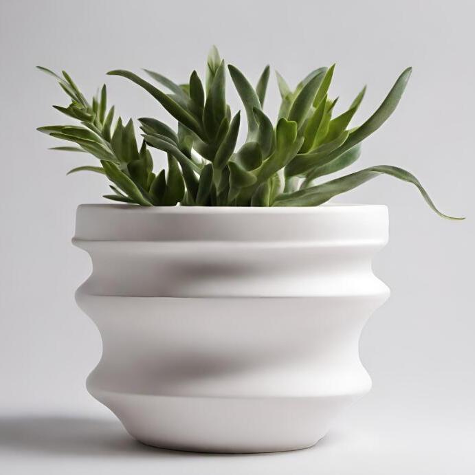China Textured Ceramic Pots with Matte Glaze – Perfect for Indoor plants VDMK2402012 Manufacturer, Suppliers