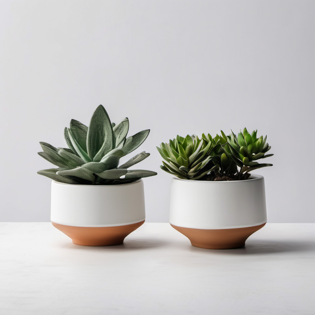 Cheap Smooth Ceramic Pots with Terracotta Base – Matte Finish Indoor Planters VDMK2403179 Manufacturer, Factory