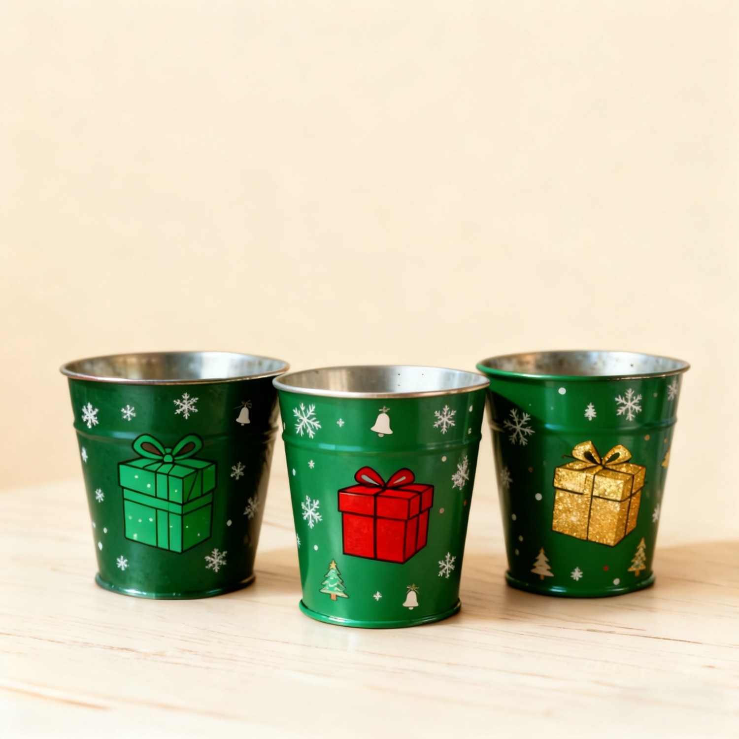 Wholesale Christmas green gift metal flower pot - suitable as a Christmas gift, for indoor cultivation of succulents VDLK5588 Manufacturer, Suppliers