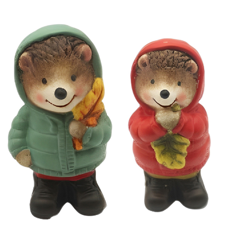 Cheap  Festive Red & Green Ceramic Bear Statue with Hooded Holiday Attire HDFS8142 Supplier, Suppliers