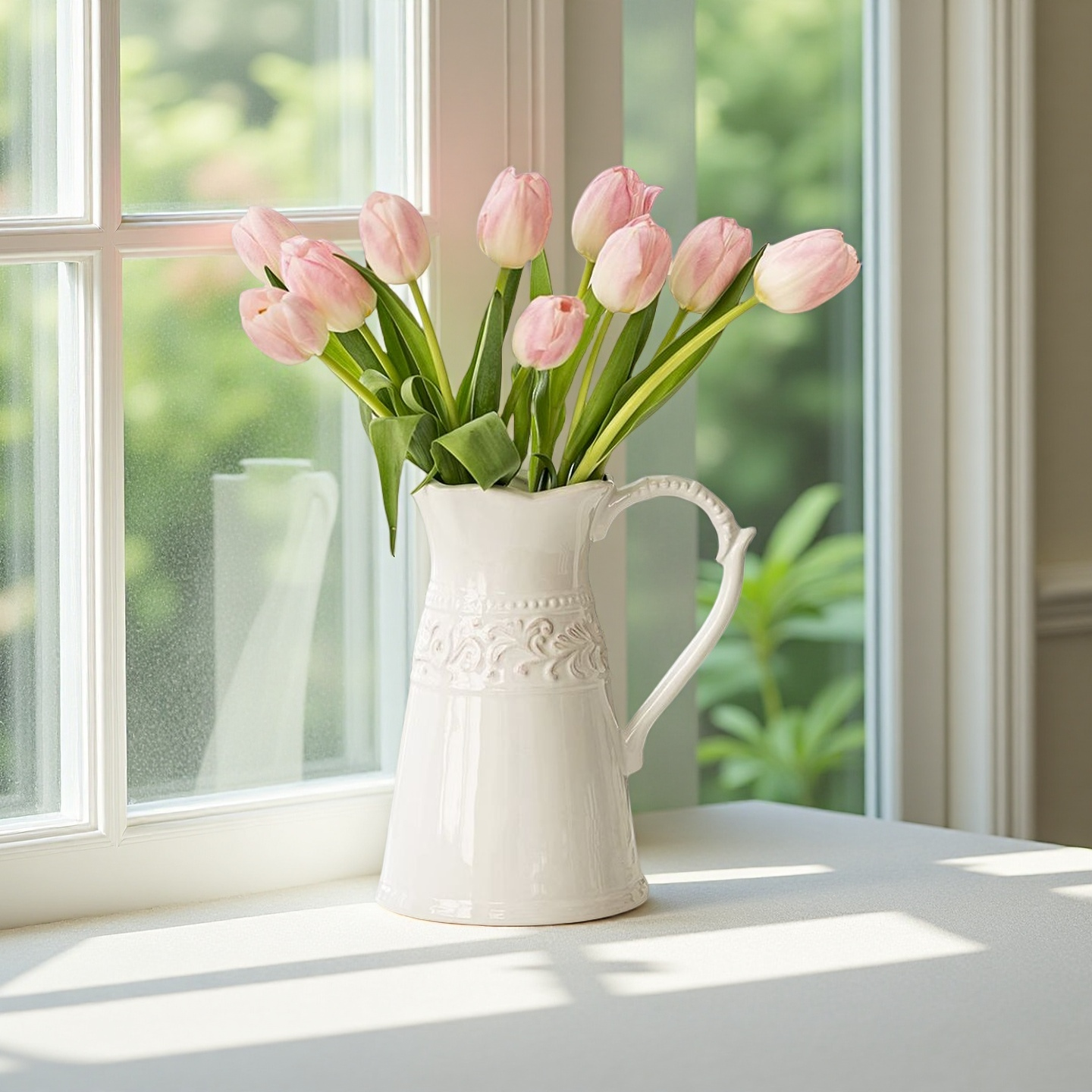 Cheap Timeless Ceramic Pitcher – Glossy Glazed Jug with Handle VDLK2405545 Suppliers, Factories