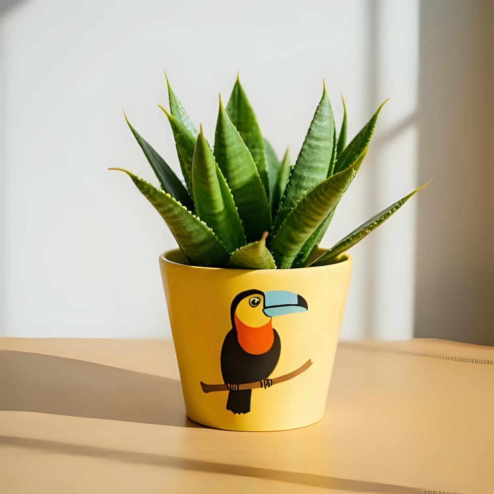 Cheap Colorful Toucan Ceramic Succulent Planter for Modern Indoor Tropical Home Decor VDLK4557 Suppliers, Factories