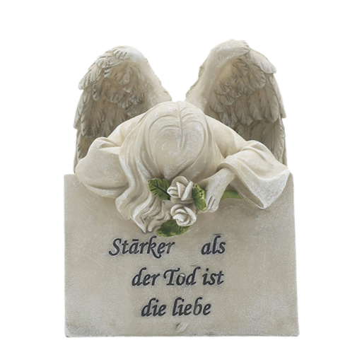 Cheap Memorial Angel Lying on Gravestone – Resin Cemetery Decoration for Graveyards LGDC6628 Manufacturer, Factory