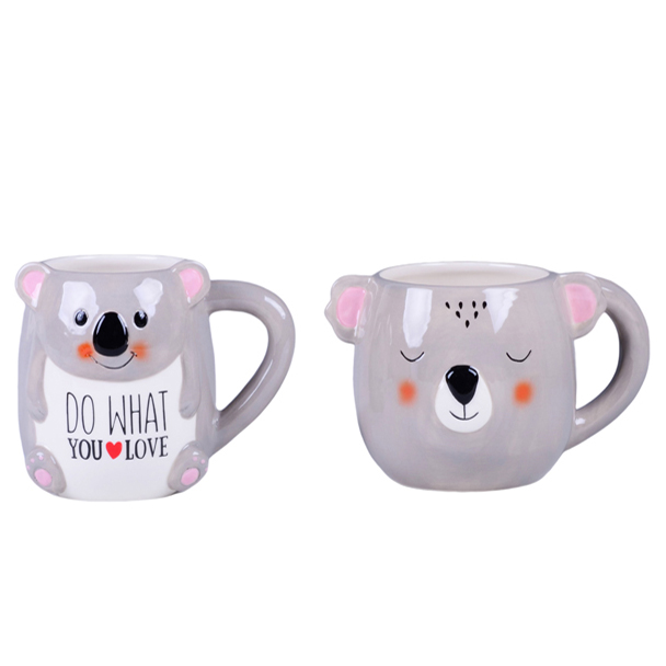 Wholesale Sculpted Tail Ceramic Mug – Artistic Brushstrokes KDMC0772 Manufacturer, Factories