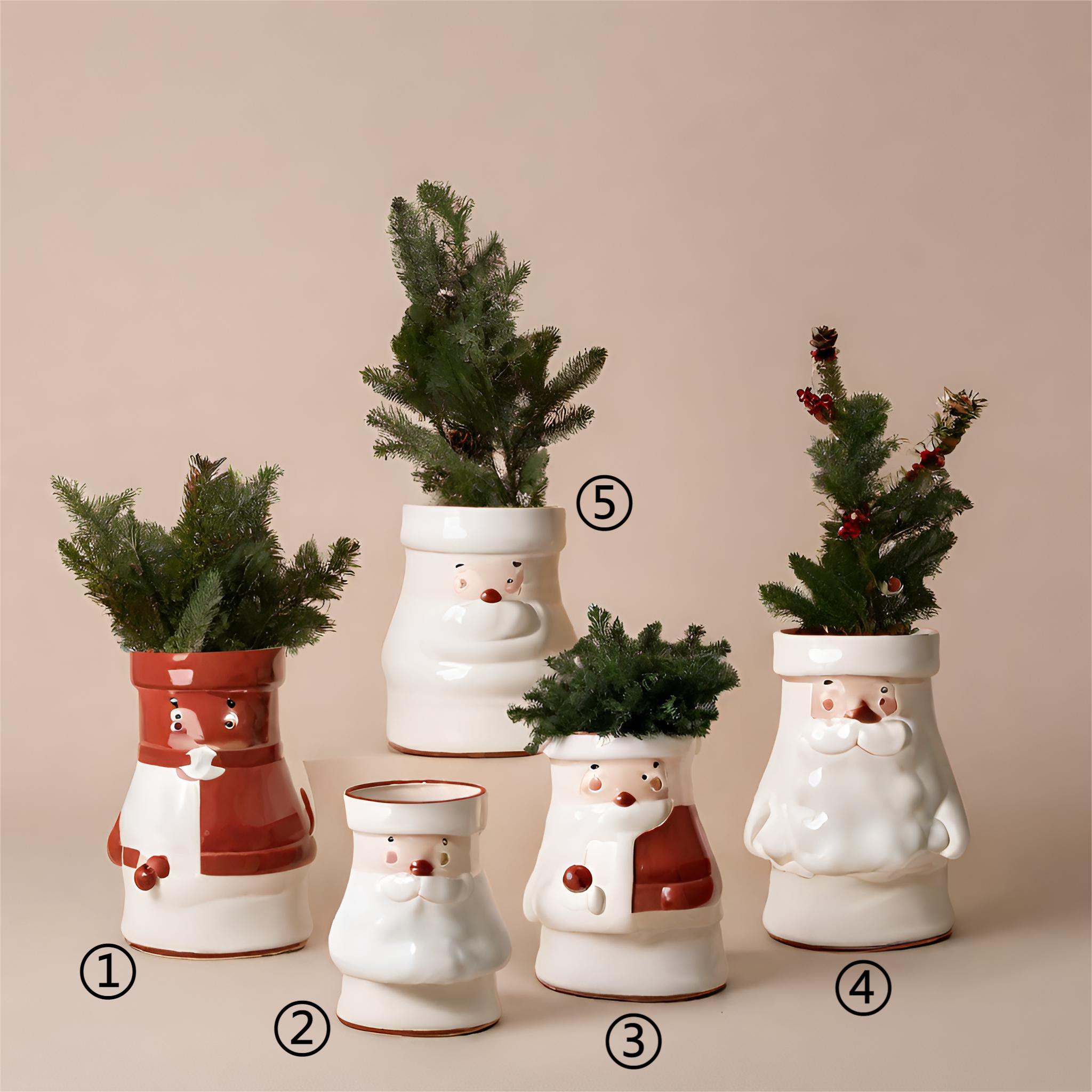 Wholesale Santa Claus Ceramic Christmas Pots – Indoor Holiday Planters for Festive Decor VDLK2404273 Manufacturer, Manufacturers