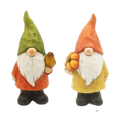 Cheap Set of 2 Ceramic Gnome Decorations Holding Pumpkins – Perfect for Harvest Season HDFS7932 Manufacturer, Manufacturers