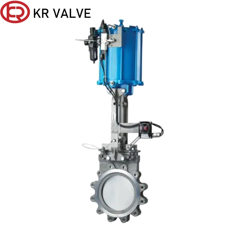 OEM Lug type pneumatic knife gate valve stainless steel material Suppliers, Manufacturers