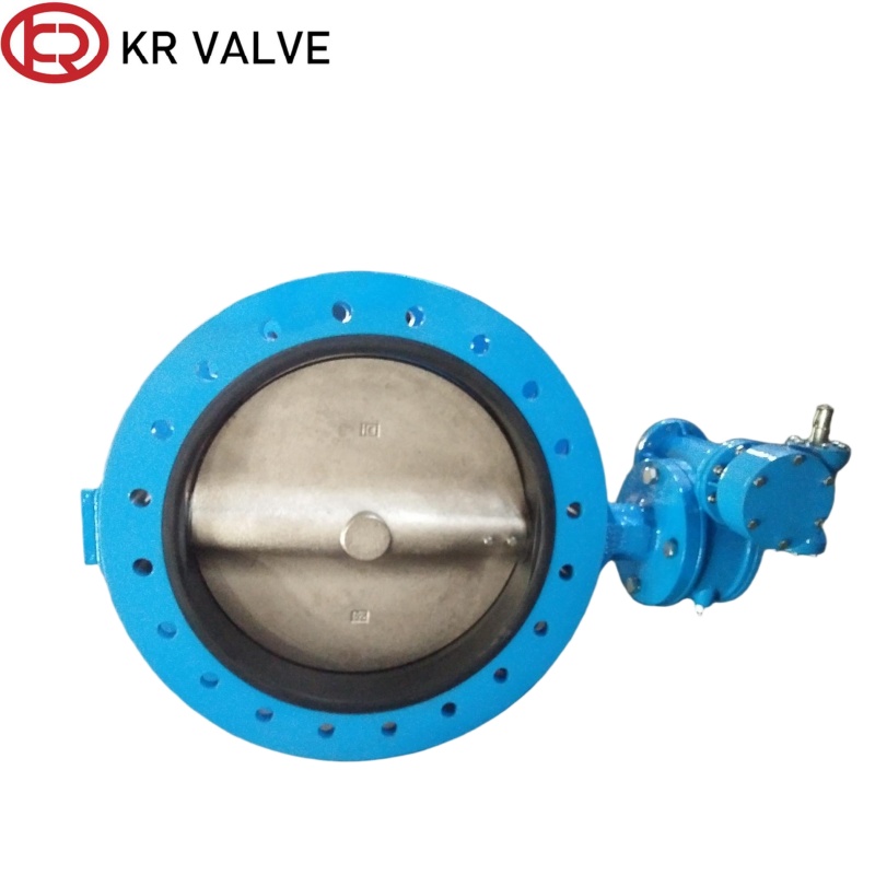 Custom Gear box operation DI material U type flange butterfly valve Suppliers, Manufacturers