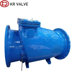 Micro resistance slow closing check valve swing type tilting disc