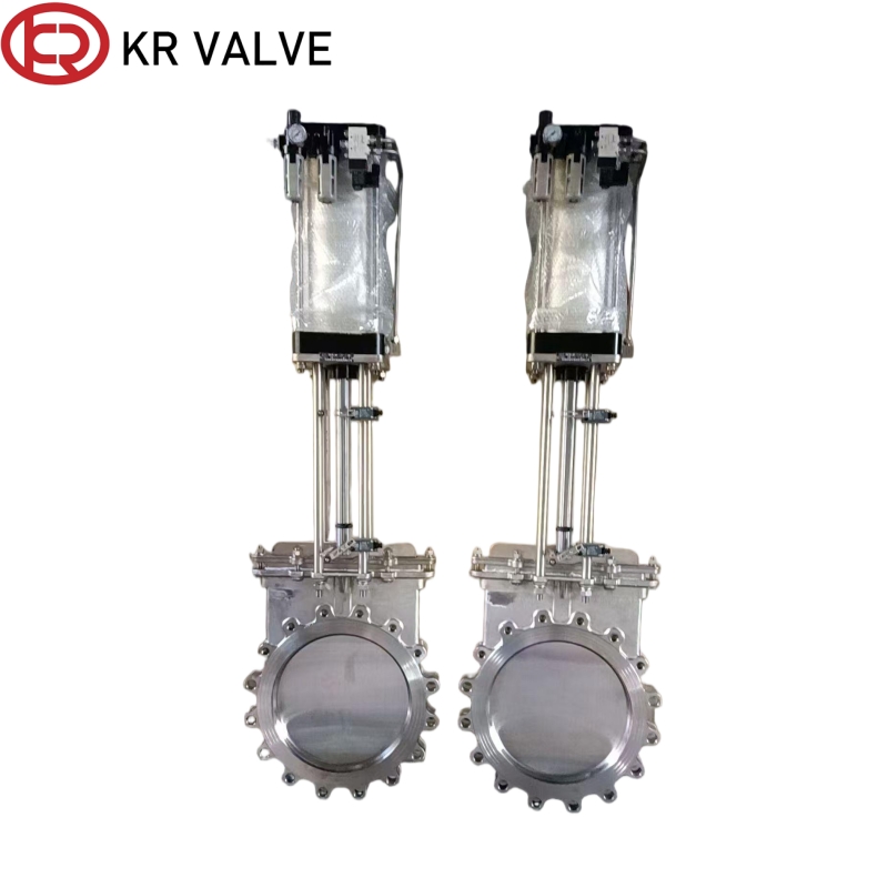 OEM Lug type pneumatic knife gate valve stainless steel material Suppliers, Manufacturers