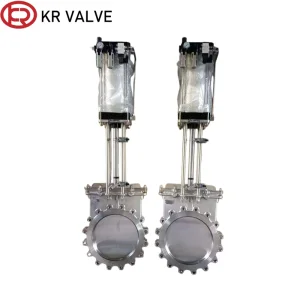 Lug type pneumatic knife gate valve stainless steel