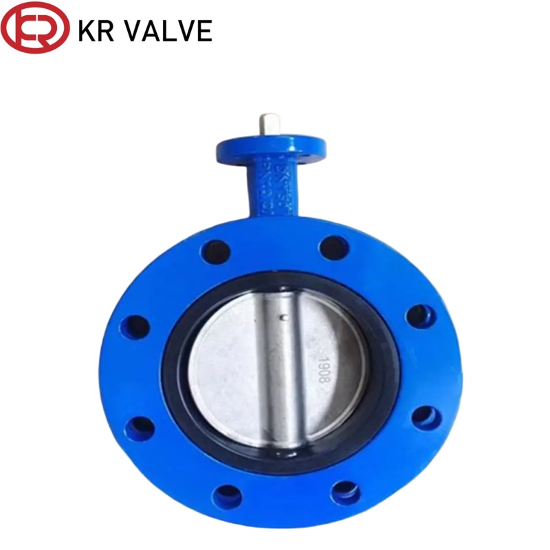 Wholesale U type butterfly valve EPDM seal short series flange butterfly valve Suppliers, Manufacturers
