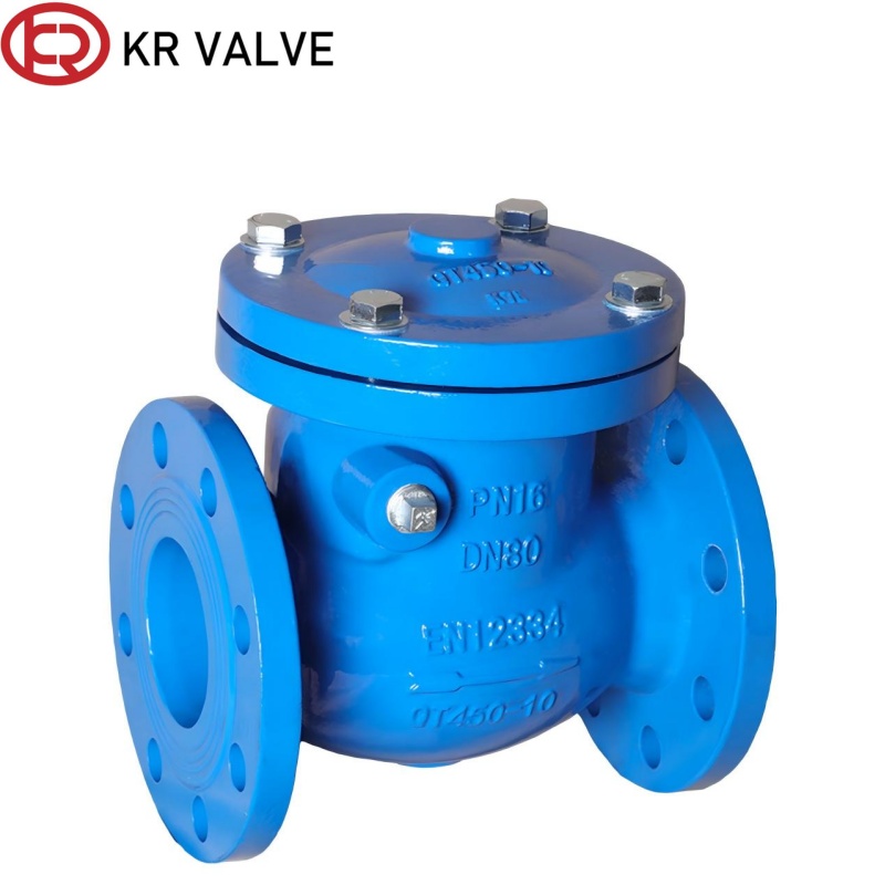 Custom Ductile iron swing check valve EPDM seal drink water pipeline Supplier, Factories