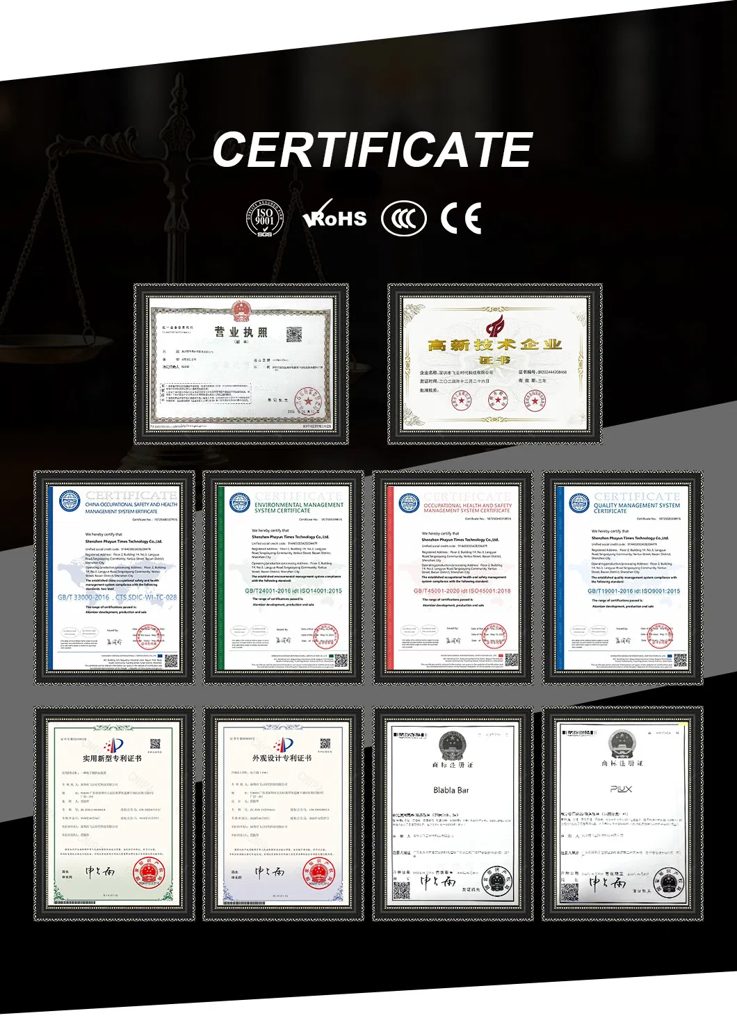 Quality Certifications