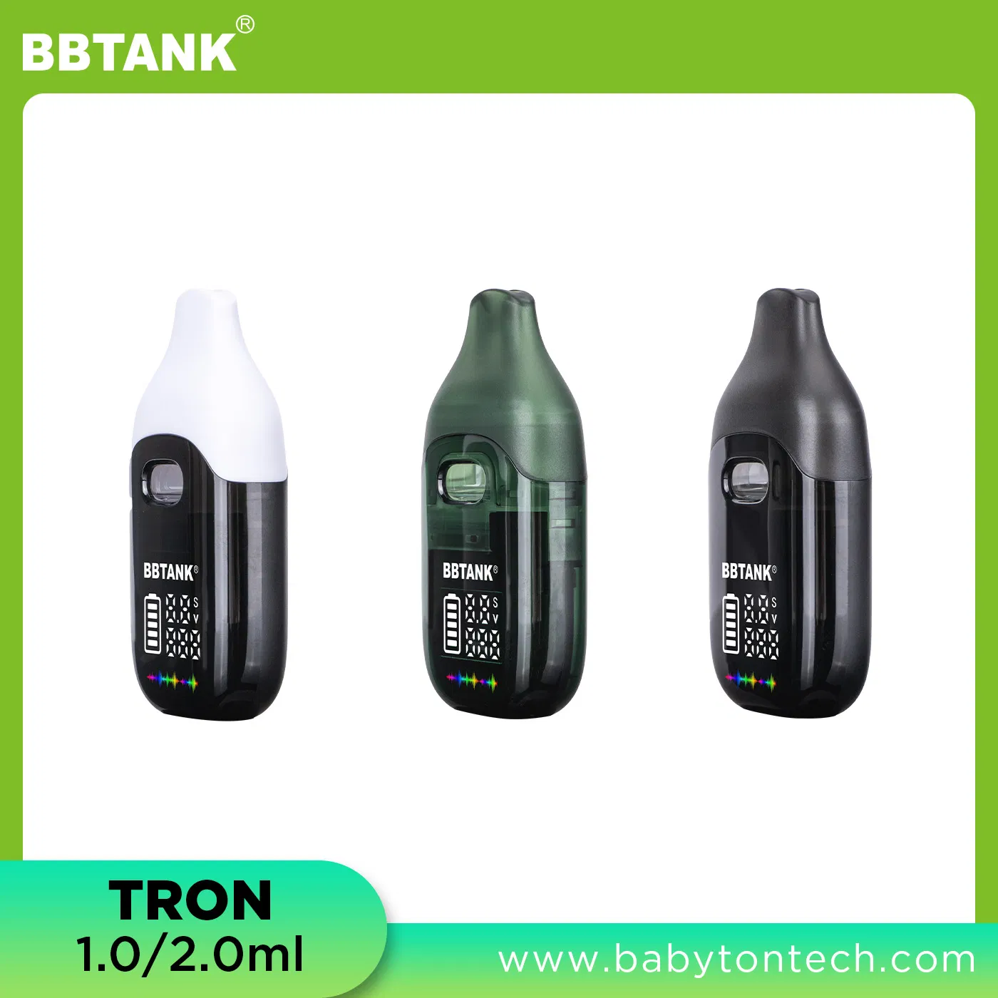 Bbtank Tron PRO Vape Disposable — Ceramic Core, Leak-Proof &amp; Postless Design