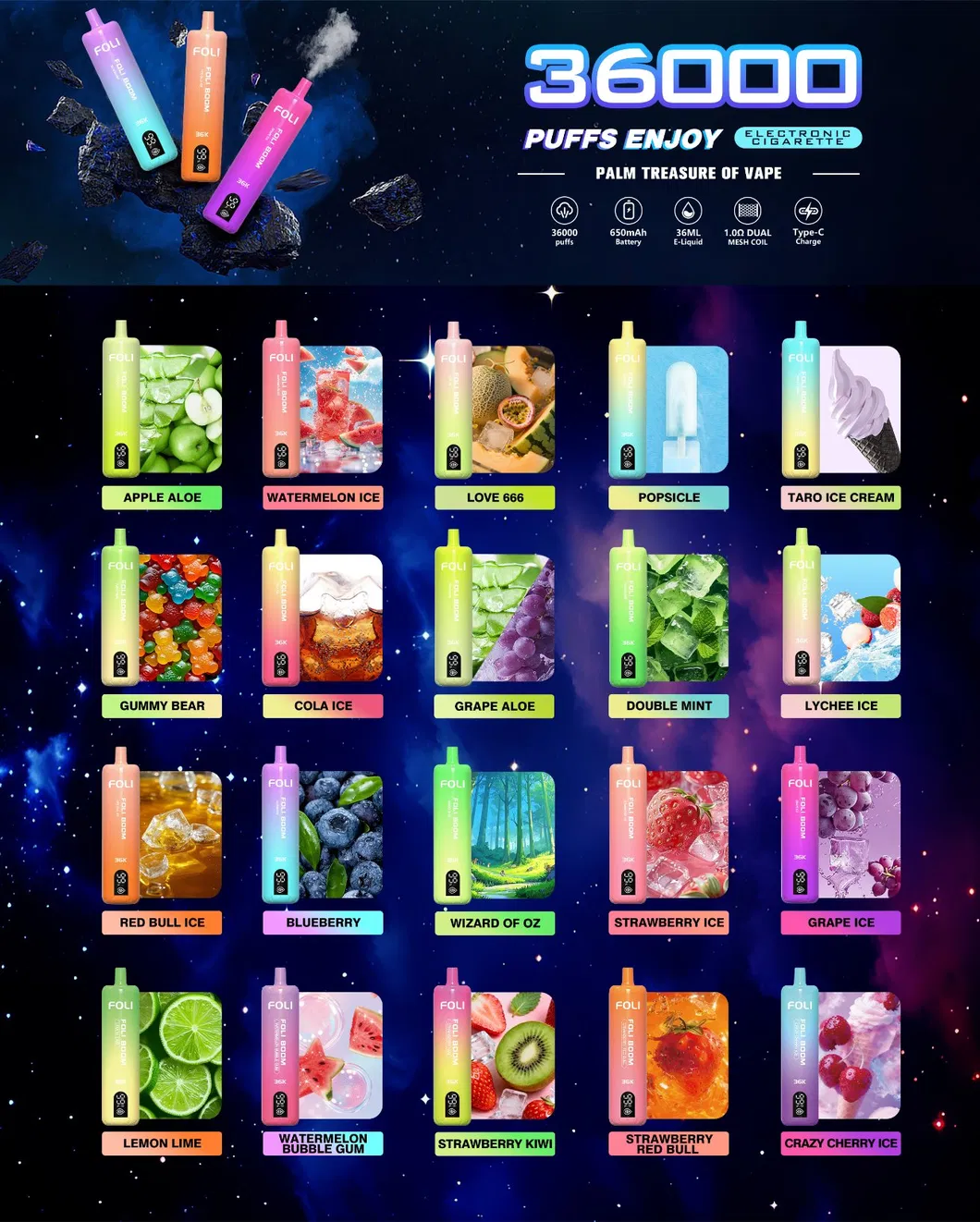 Foli 36000 Puffs Vape